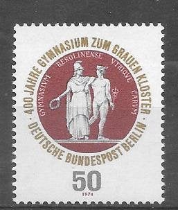Duitsland - Berlijn 1974  Gymnasium, Verzenden, BRD, Postfris