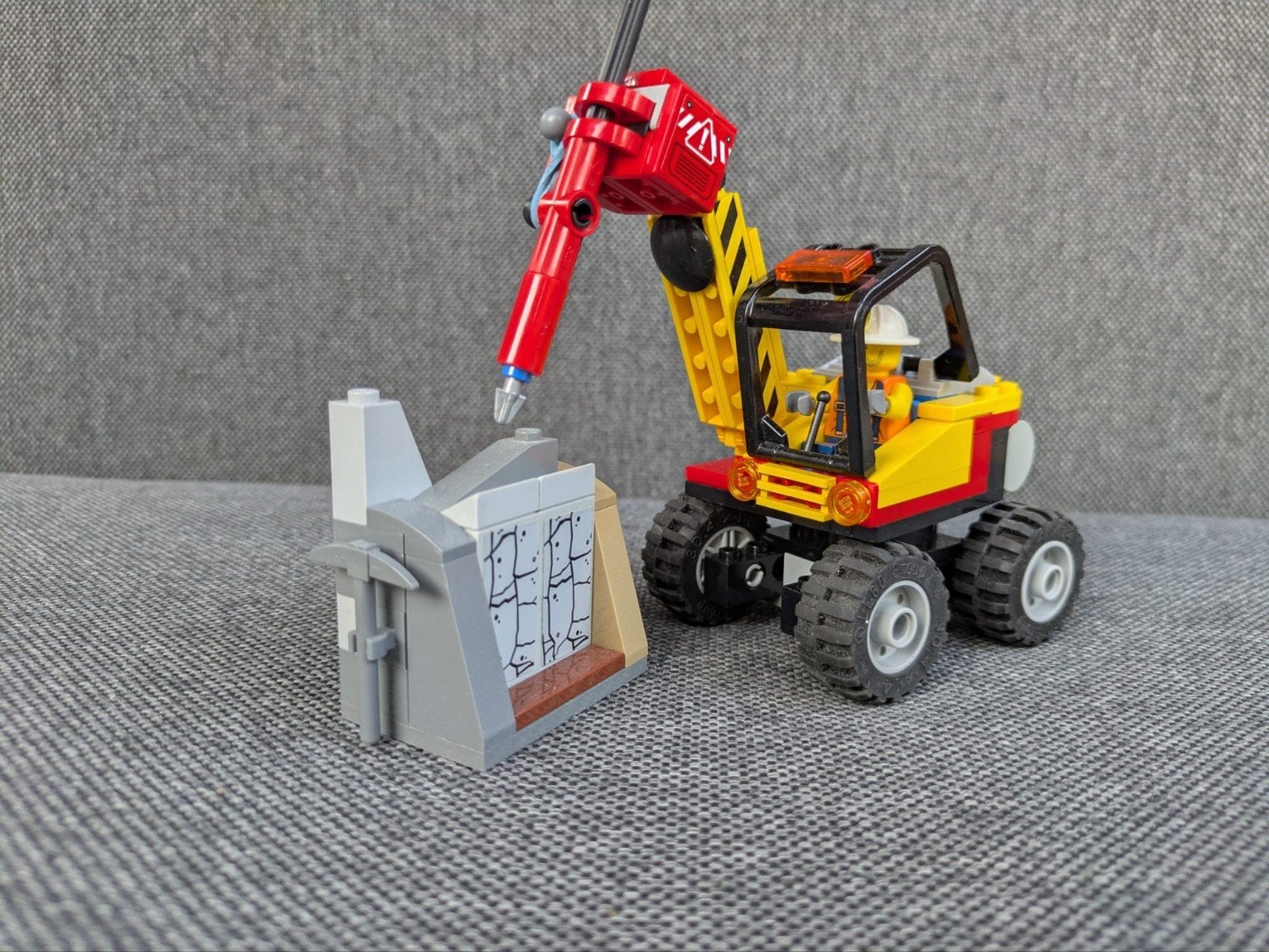 Lego City Mijnwerker met drilboor (60185), Compleet, City, Lego, Ophalen of Verzenden