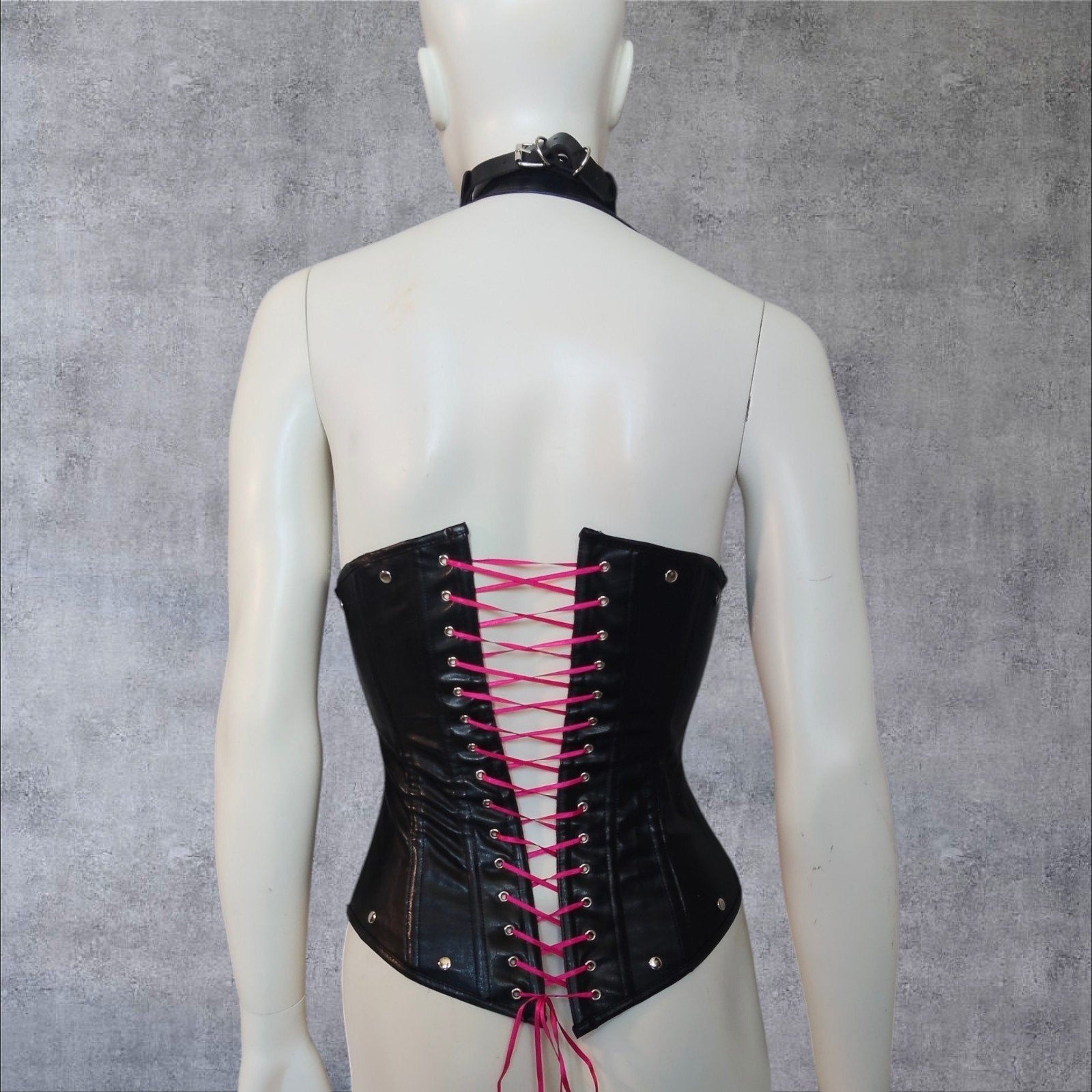 Nieuwe! onderborst corset - Leatherlook. mt M, Onbekend, Ophalen of Verzenden, Zwart, Body of Korset
