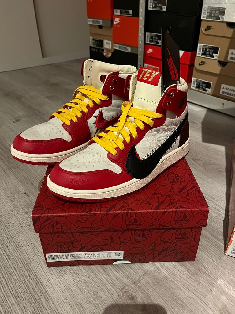 Trauma Taylor A Rose From Harlem Jordan 1 High Zoom Air CMFT, Ophalen of Verzenden, Nieuw, Rood, Sneakers of Gympen