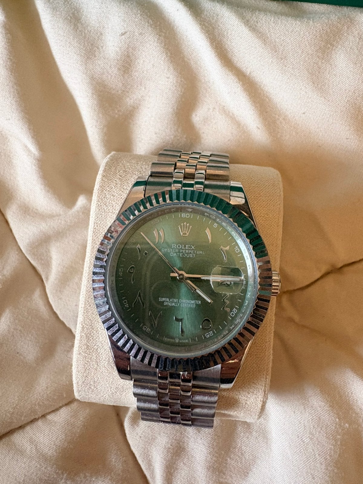 Rolex Datejust Zilver Arabische Cijfers, Staal, Rolex, Verzenden, Polshorloge