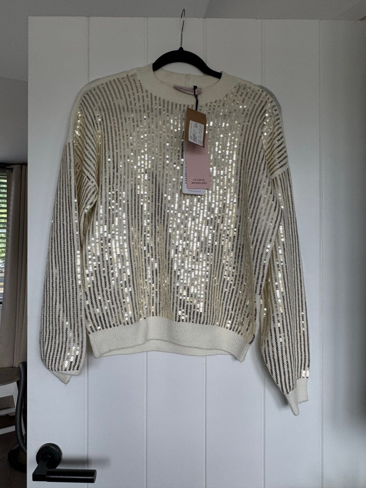 Studio Anneloes Topsy Shelby pailletten trui maat S, Ophalen of Verzenden, Nieuw, Maat 36 (S), Goud