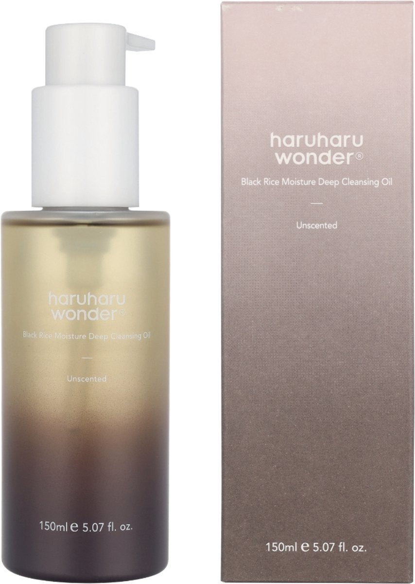 Haruharu Wonder Black Rice Moisture Cleansing Oil 150ml, Ophalen of Verzenden, Nieuw, Gehele gezicht, Reiniging