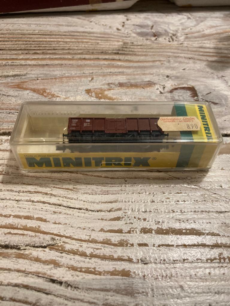 Minitrix grondstoffenwagon nieuw., Gelijkstroom, Trix, Ophalen of Verzenden, Nieuw
