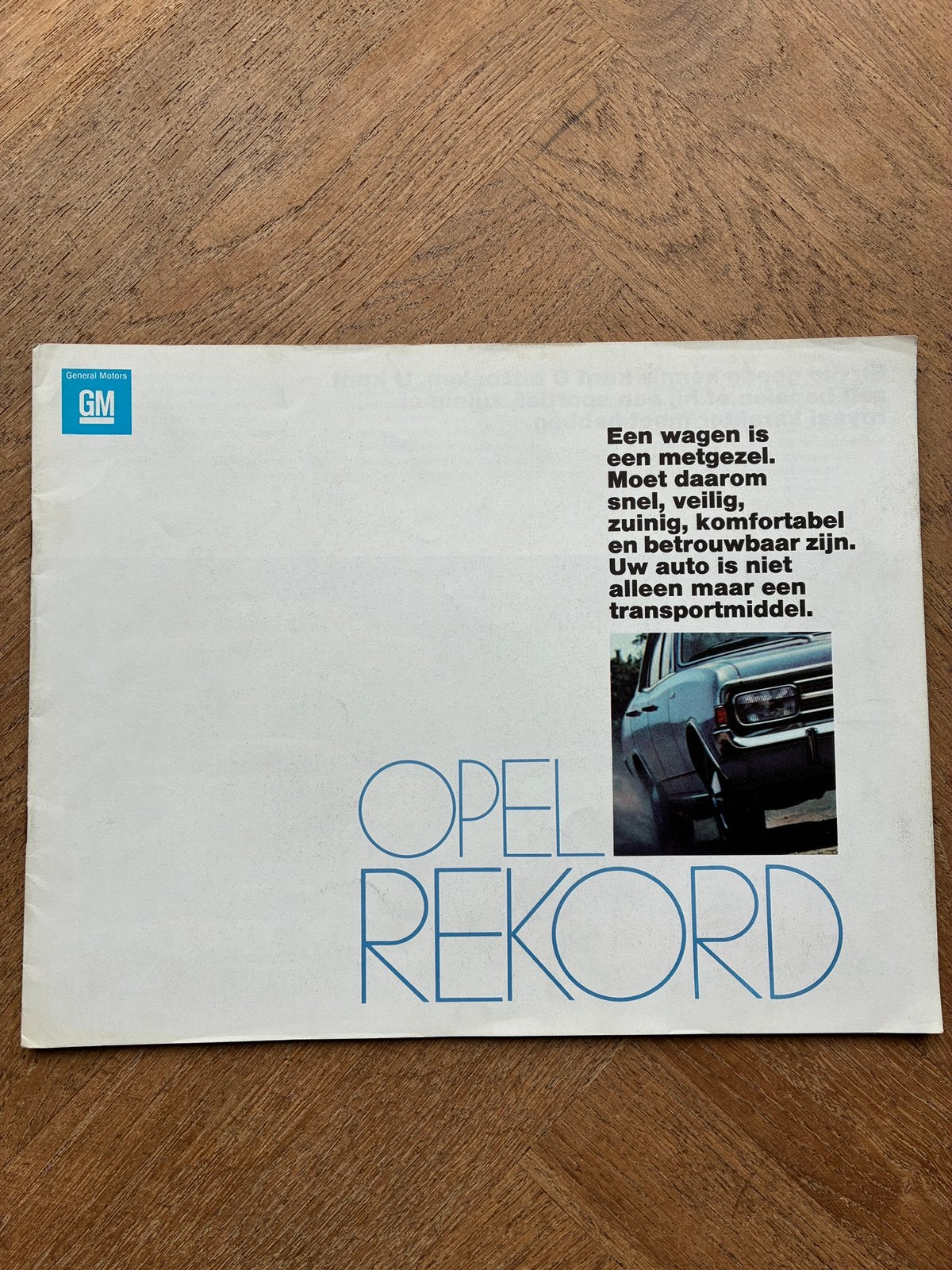 Opel Rekord brochure, Verzenden, Zo goed als nieuw, Opel