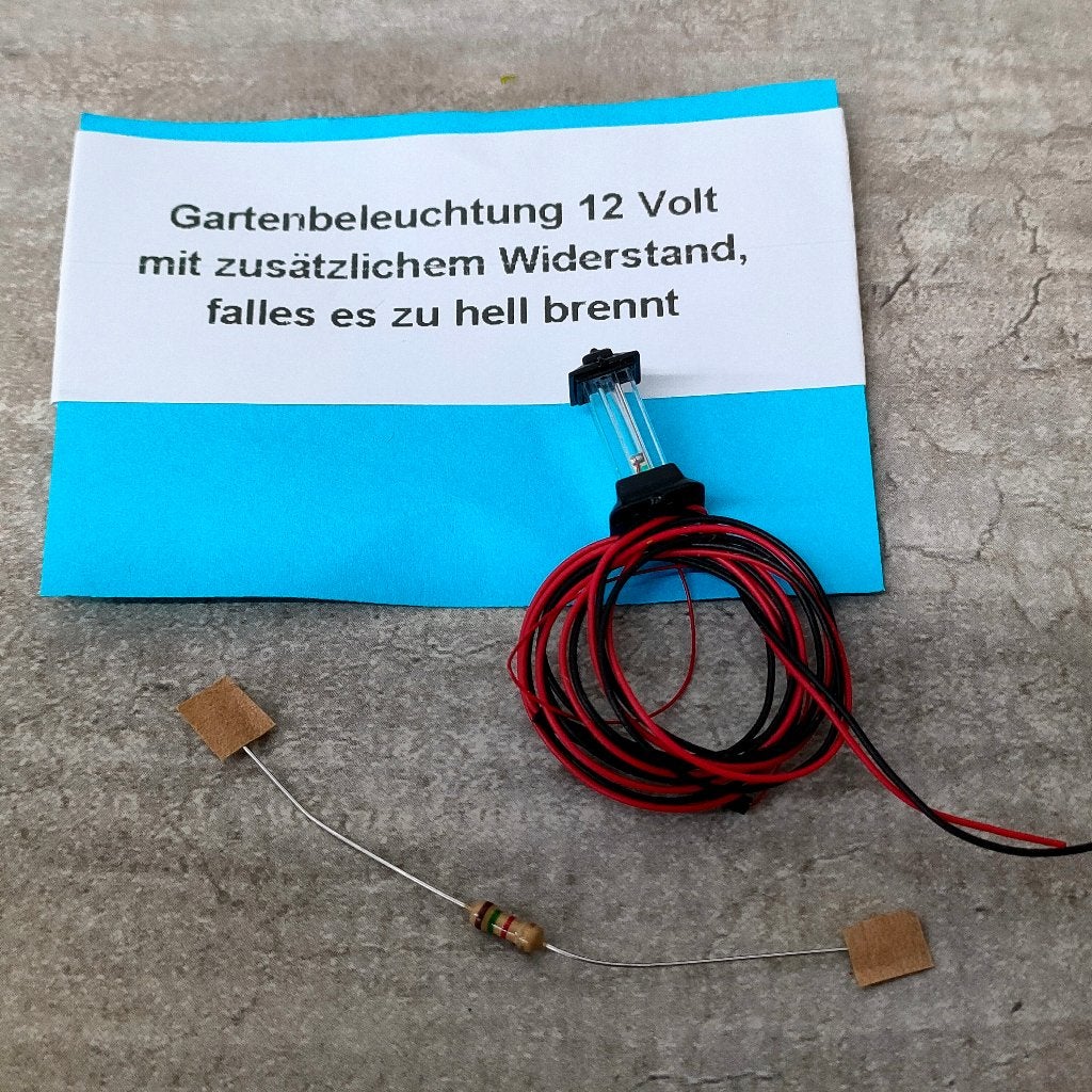 modeltrein E – 12 Tuin verlichting Blauw, Overige merken, Transformator of Voeding, Gelijkstroom, Nieuw
