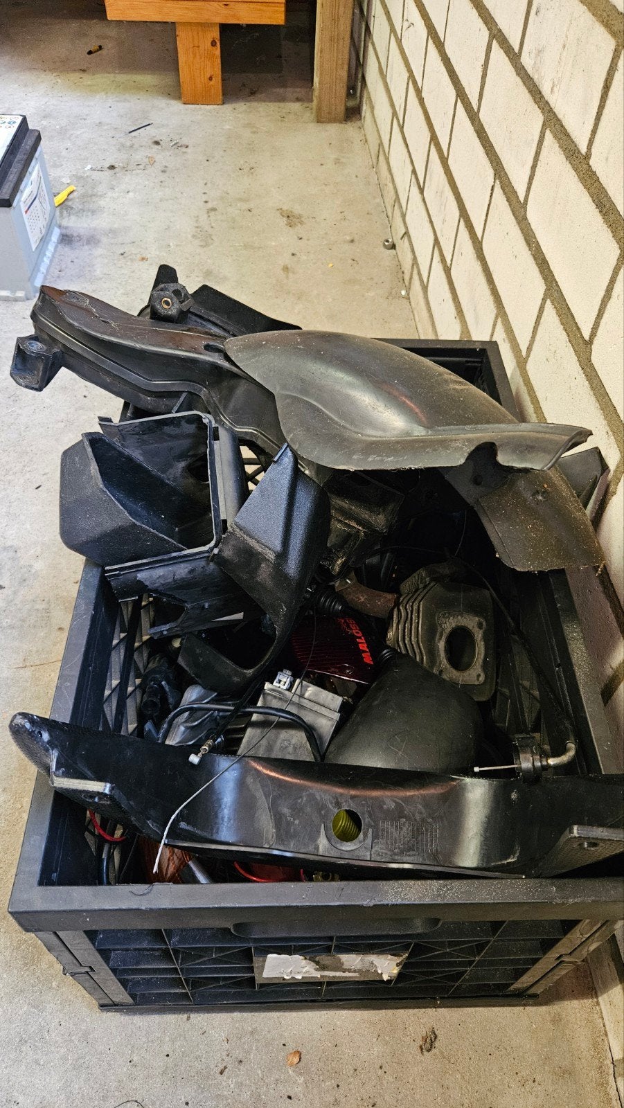 Diverse scooteronderdelen Piaggio en Peugeot, Fietsen en Brommers, Ophalen, Gebruikt, Overige typen, Piaggio