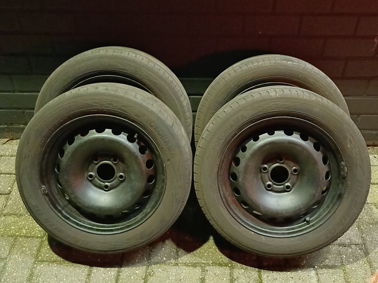 Set van 4 complete autowielen r16 5x114,3 Renault Megane, Auto-onderdelen, Ophalen, Gebruikt, 16 inch, Banden en Velgen