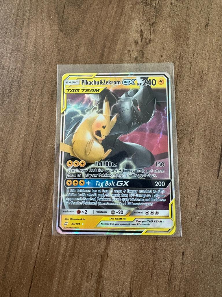 Pikachu & Zekrom GX Tag Team Pokémon Kaart (33/181), Hobby en Vrije tijd, Verzamelkaartspellen | Pokémon, Ophalen of Verzenden