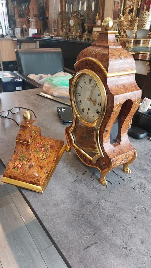 Antieke Zenith tafelklok 70cm met bijpassende console, Antiek en Kunst, Ophalen of Verzenden