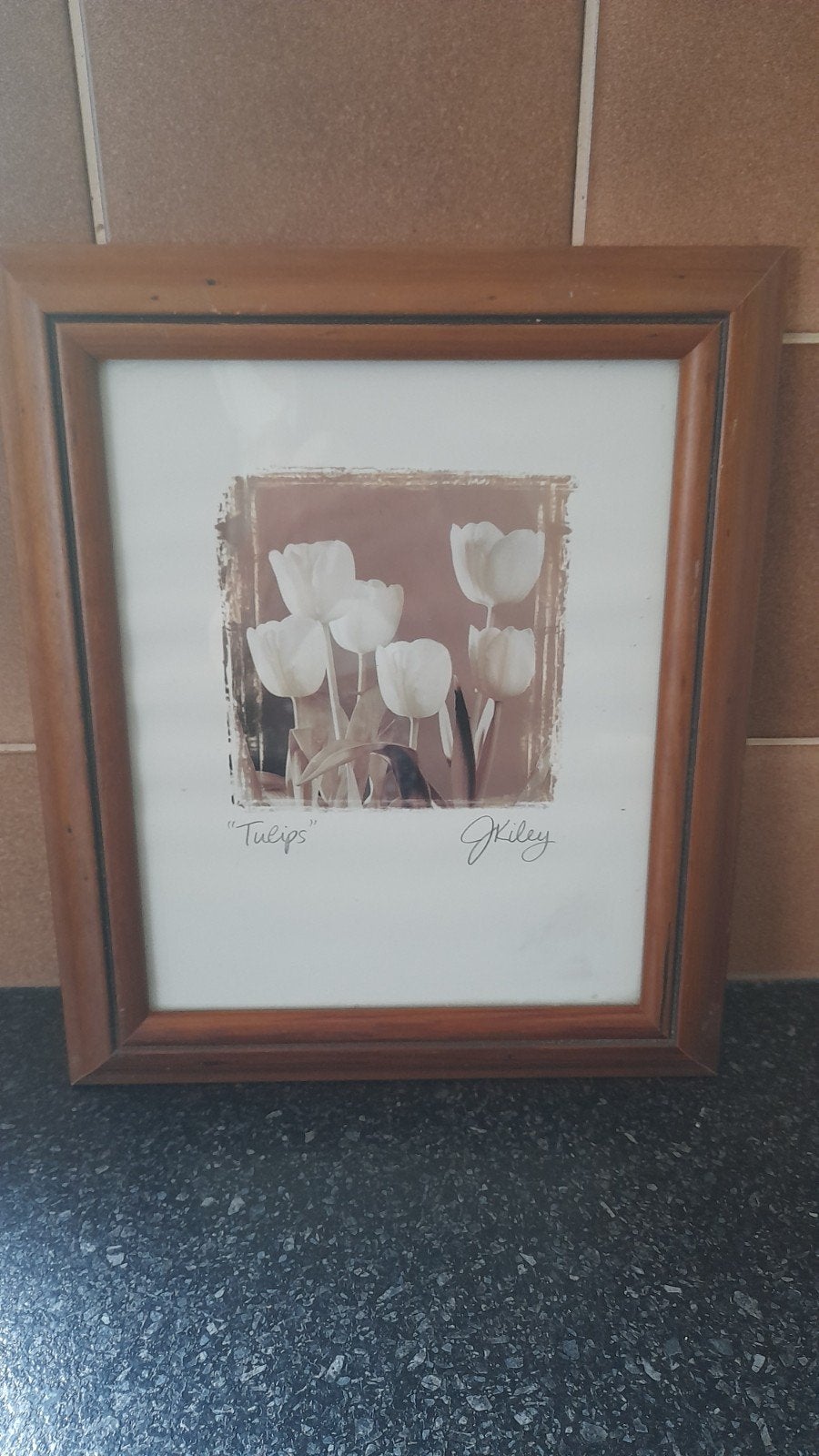 Mooi schilderij met tulpen, 26x30 cm, Ophalen