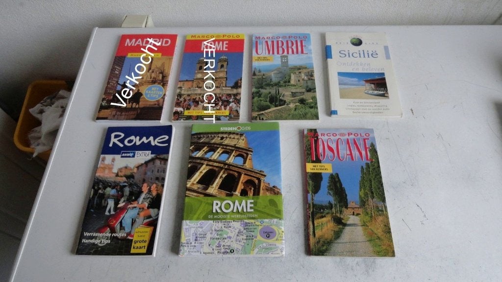 Italie 5 reisgidsen Rome, Toscane, Umbire en Sicilie, Gelezen, Europa, Ophalen of Verzenden, Reisgids of -boek