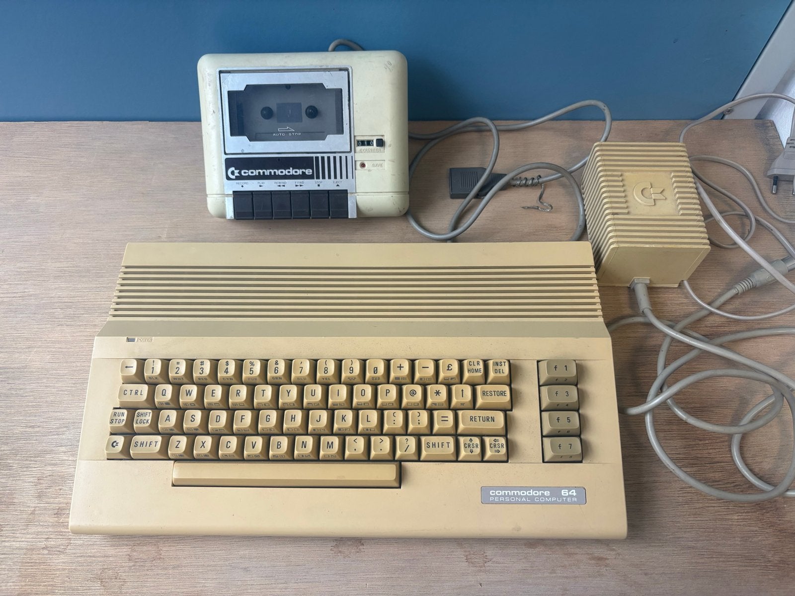 Commodore 64 met Datasette en Voeding, Computers en Software, Ophalen of Verzenden
