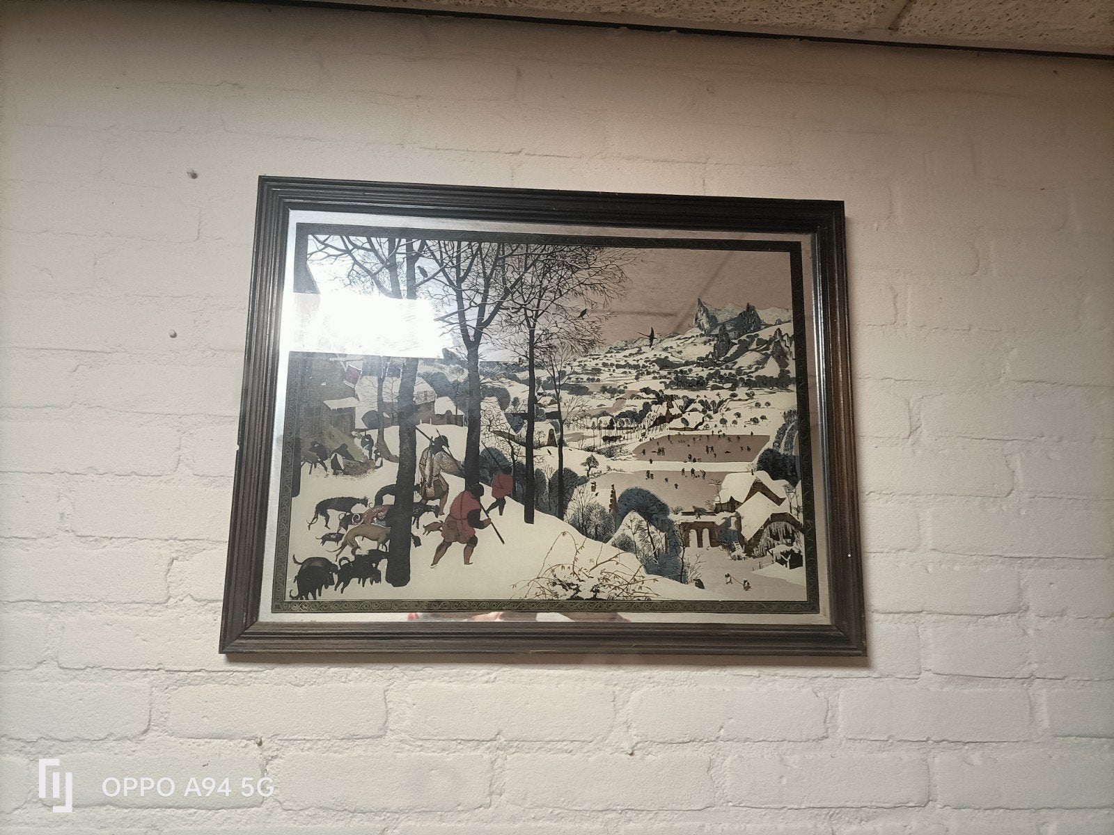 Bruegel de Oude - Jagers in de Sneeuw (, Ophalen of Verzenden, Landschap