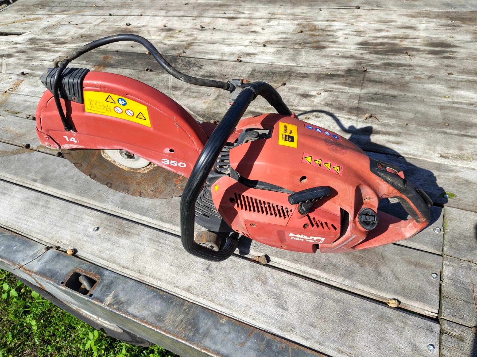 HILTI DSH 700-X BANDENZAAG / SLIJPTOL 350 MM BENZINE!!, Ophalen of Verzenden, Gebruikt, 1000 watt of meer, Overige typen