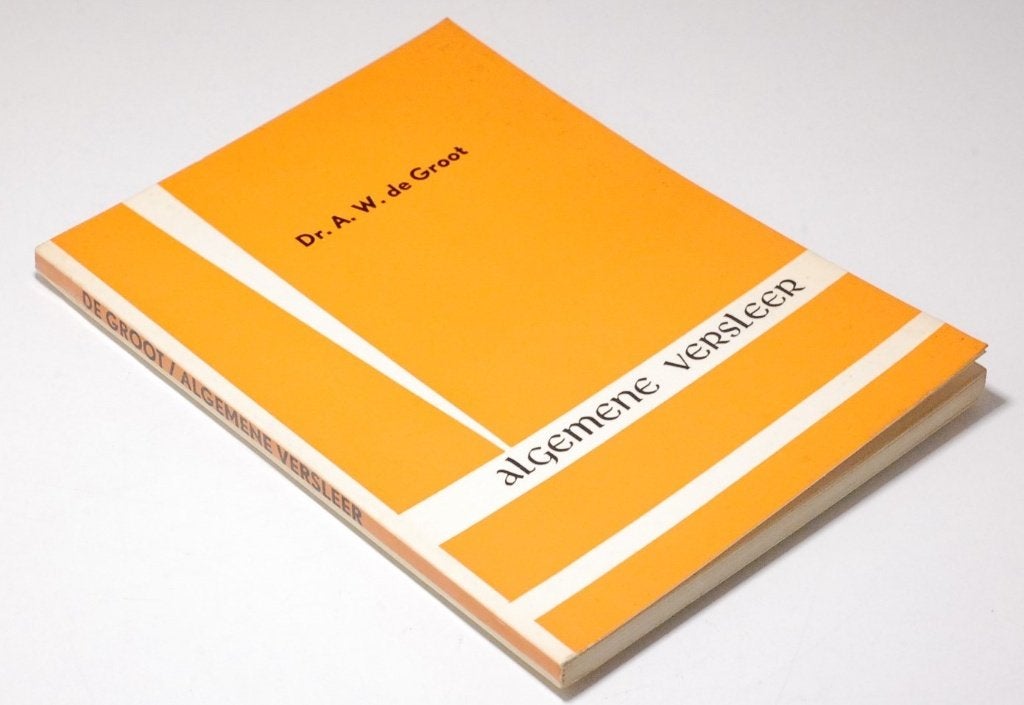 Algemene Versleer - Dr. A. W. de Groot (Servire, 1946), Verzenden, Niet van toepassing, Dr. A. W. de Groot, Zo goed als nieuw