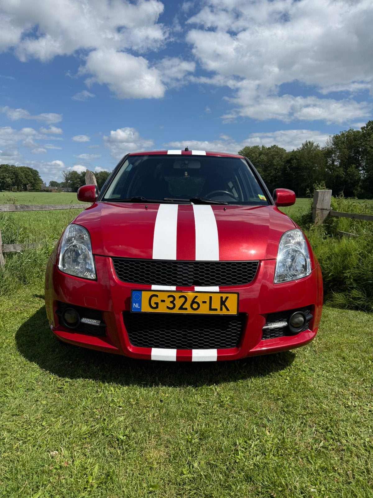 Suzuki Swift 1.6 3D Sport 2008 Rood, Auto's, Suzuki, Particulier, Swift, Airconditioning, Bluetooth, Centrale vergrendeling, Elektrische ramen