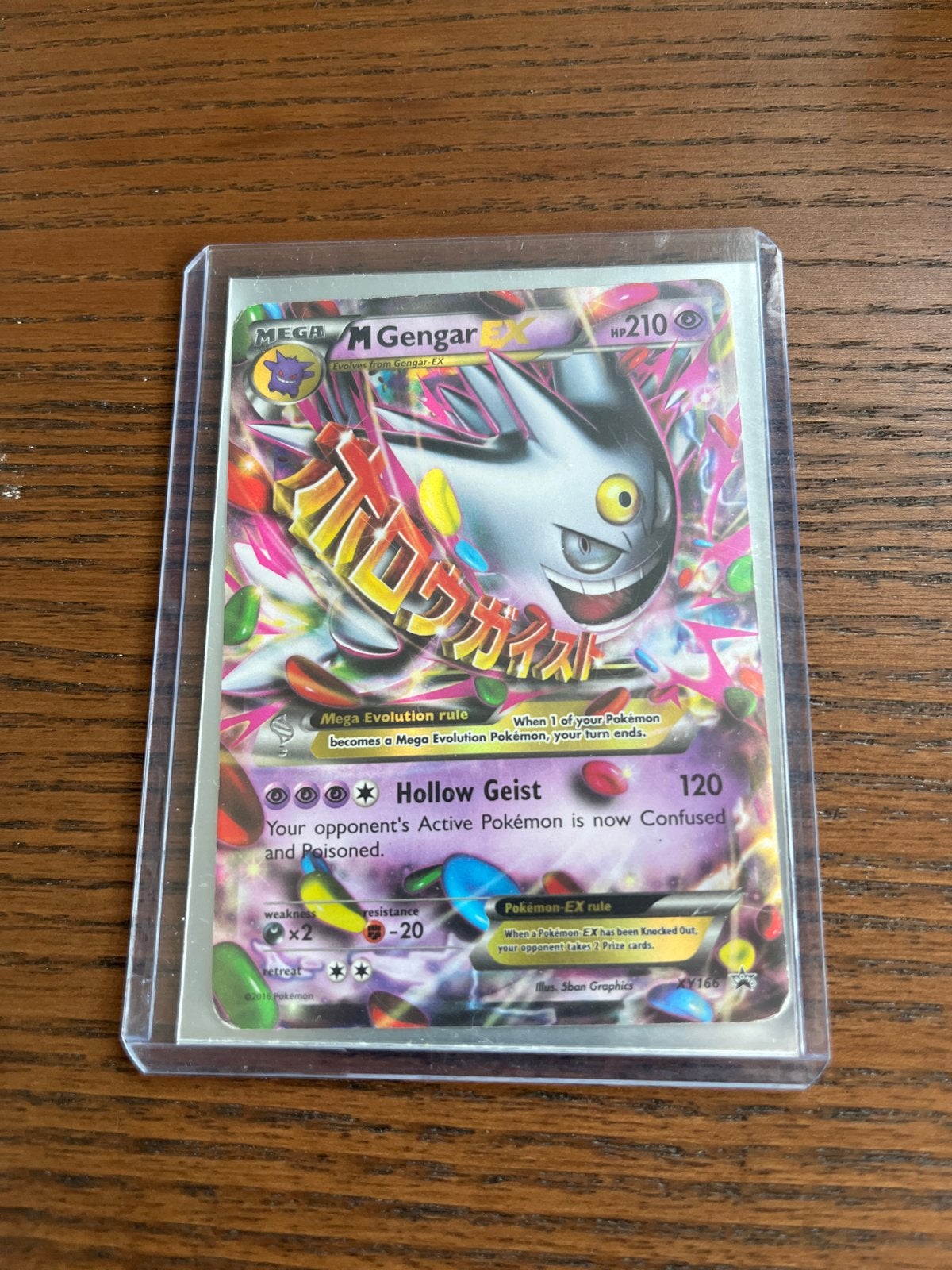 Pokémon M Gengar EX XY166 - Goede staat, Ophalen, Gebruikt, Losse kaart