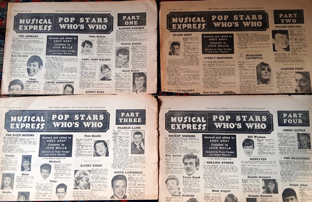 Poparchief UK Pollwinners 1962-1966 Bio's/interviews/foto's, Verzamelen, Ophalen of Verzenden, Gebruikt, Boek, Tijdschrift of Artikel