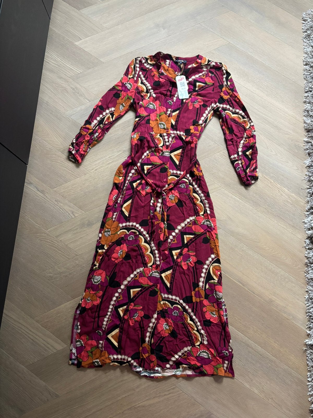 Nieuwe maxi dress King Louie maat 38, Maat 38/40 (M), Nieuw, Ophalen of Verzenden, Rood