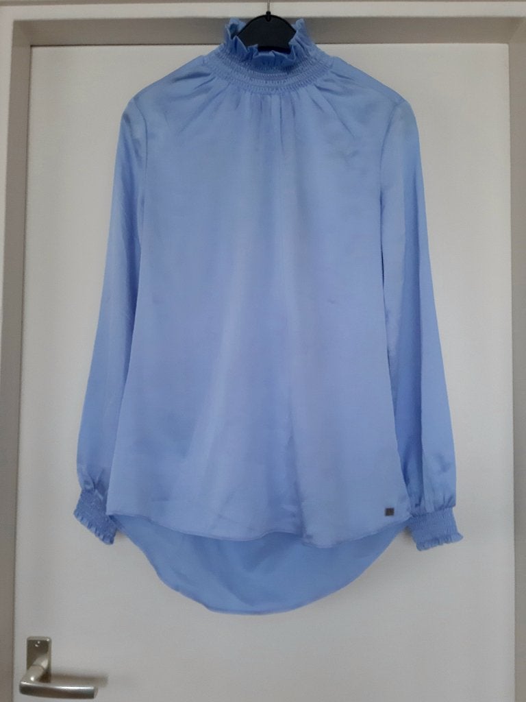 Josh V los vallende blouse met rugdecolleté maat S., Kleding | Dames, Blouses en Tunieken, Blauw, Ophalen of Verzenden, Zo goed als nieuw