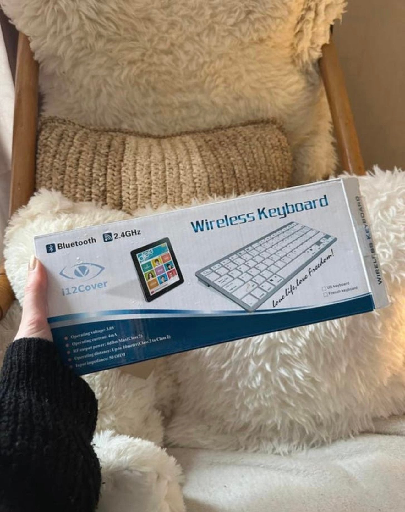 Nieuw: Draadloos bluetooth-toetsenbord van het merk i12cover, Computers en Software, Ophalen of Verzenden, Nieuw