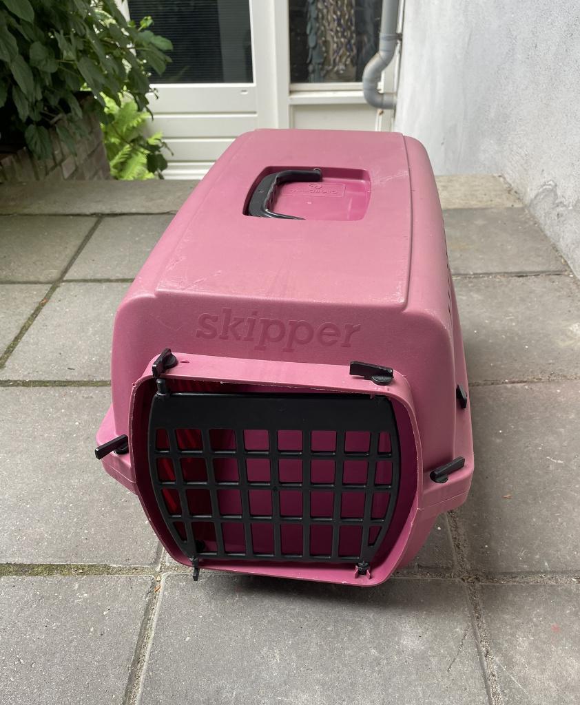 Rode kattenreismand honden hond kat poes poezen transportbox, Ophalen of Verzenden, Gebruikt