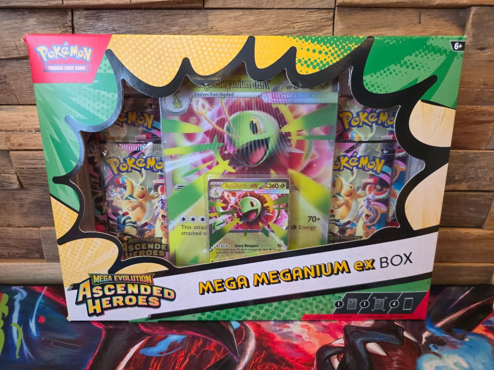 Pokemon Mega Meganium EX box van Ascended Heroes, Ophalen of Verzenden, Nieuw, Foil