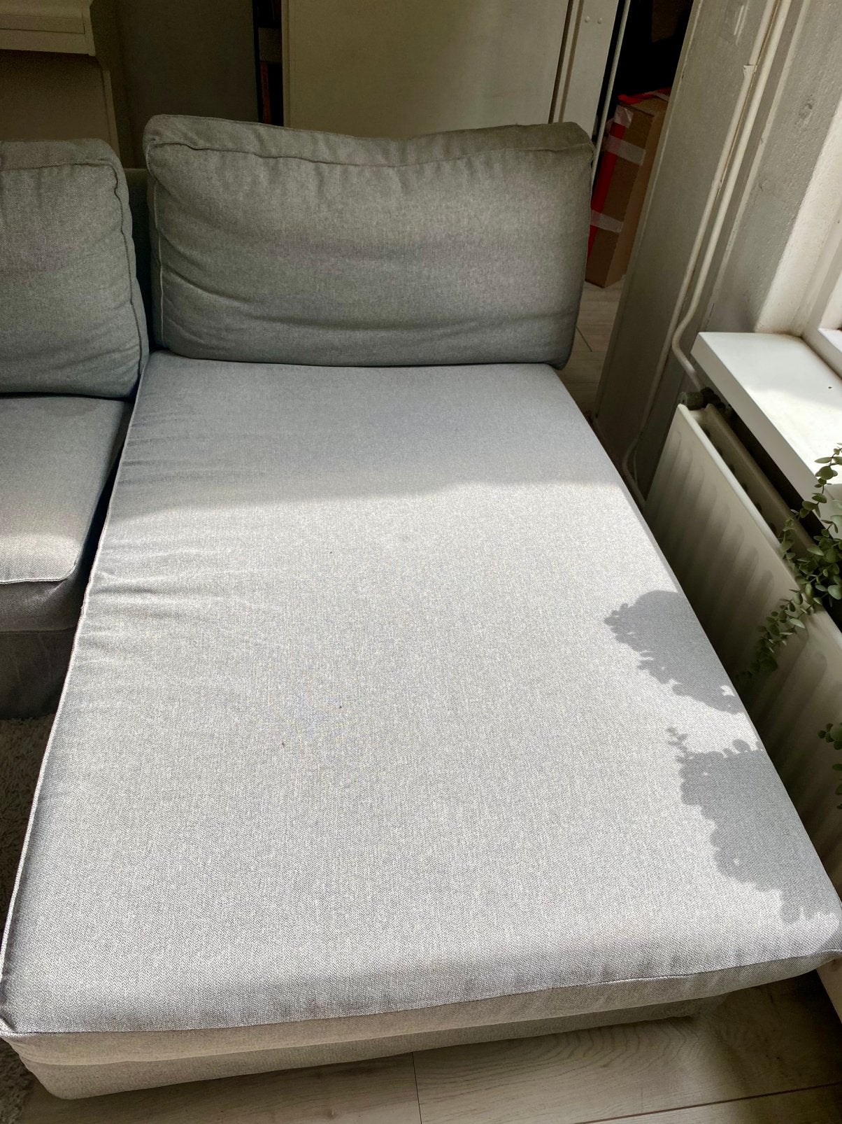 IKEA Chaise Lounge als nieuw. Kivik zacht grijs effen kleur, Ophalen, Zo goed als nieuw, Eenpersoons, Minder dan 150 cm