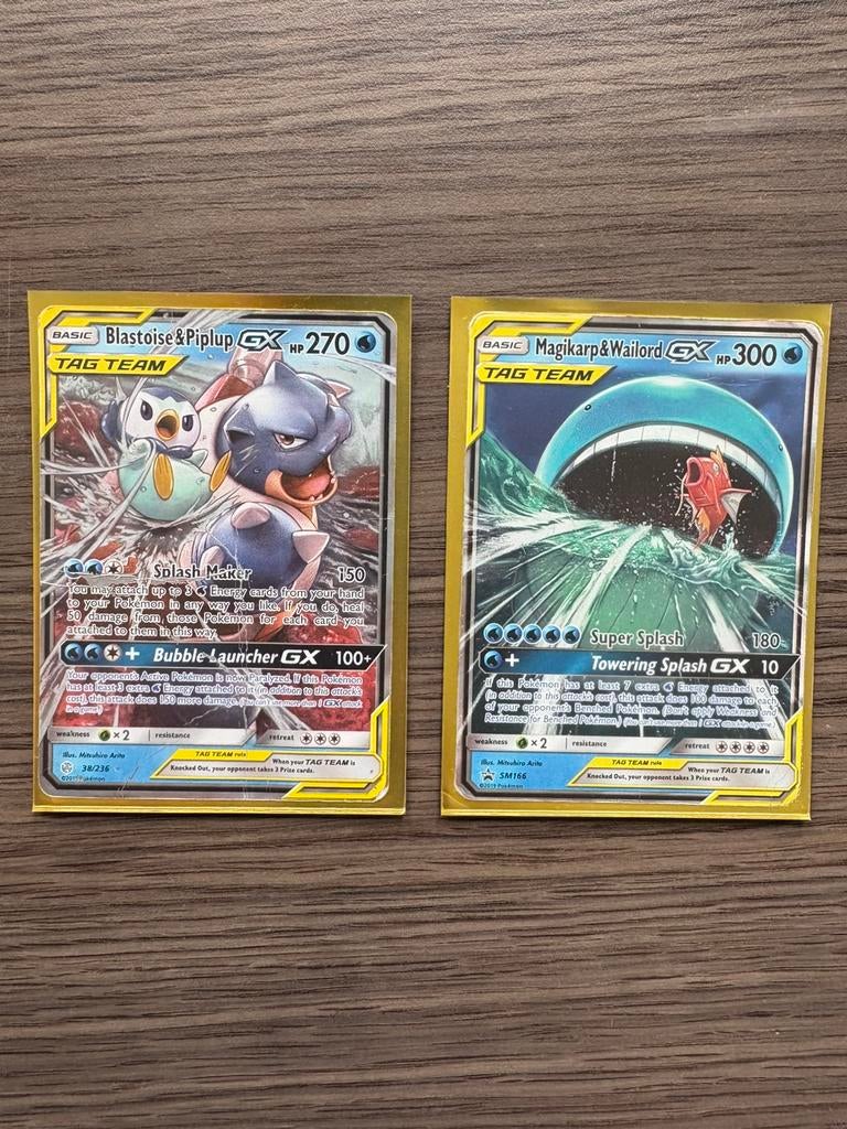Pokémon kaarten GX TAG TEAM, Ophalen of Verzenden, Zo goed als nieuw, Meerdere kaarten