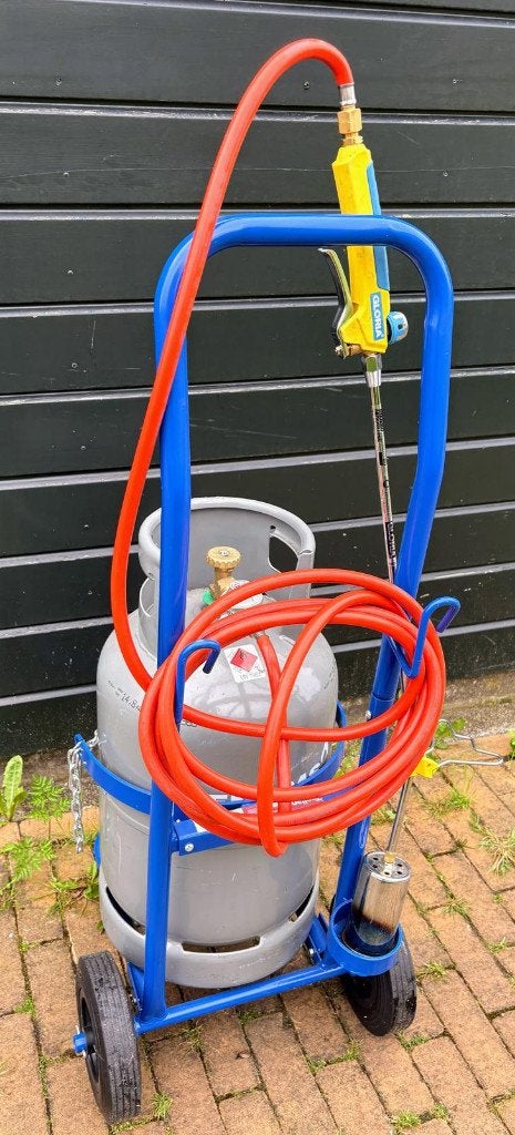Complete gas onkruidbrander/dakbrander, Ophalen, Zo goed als nieuw, Gloria