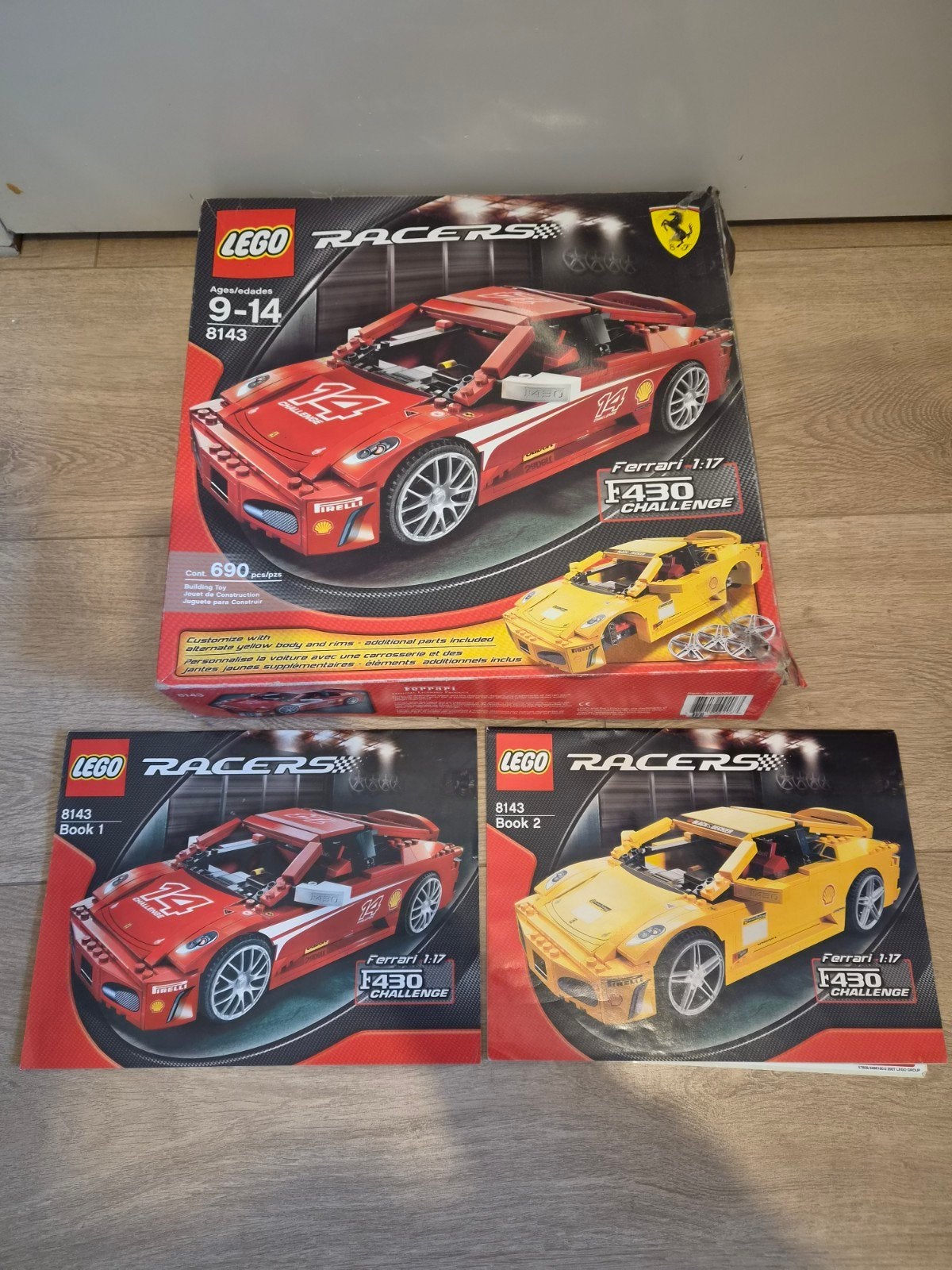 LEGO Racers 8143 Ferrari F430 Challenge, Gebruikt, Lego, Ophalen of Verzenden, Complete set