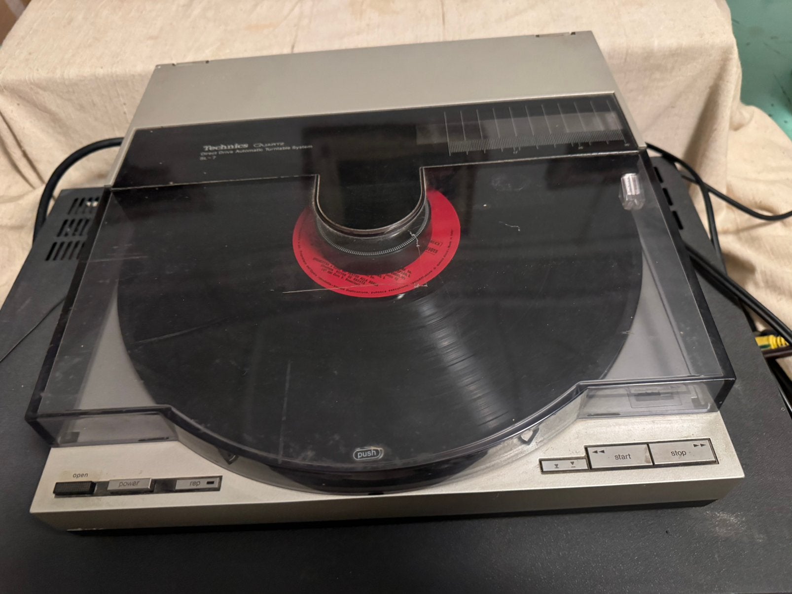 Technics SL7 Quartz ,Platenspeler, Audio, Tv en Foto, Platenspelers, Gebruikt, Automatisch, Ophalen of Verzenden, Platenspeler