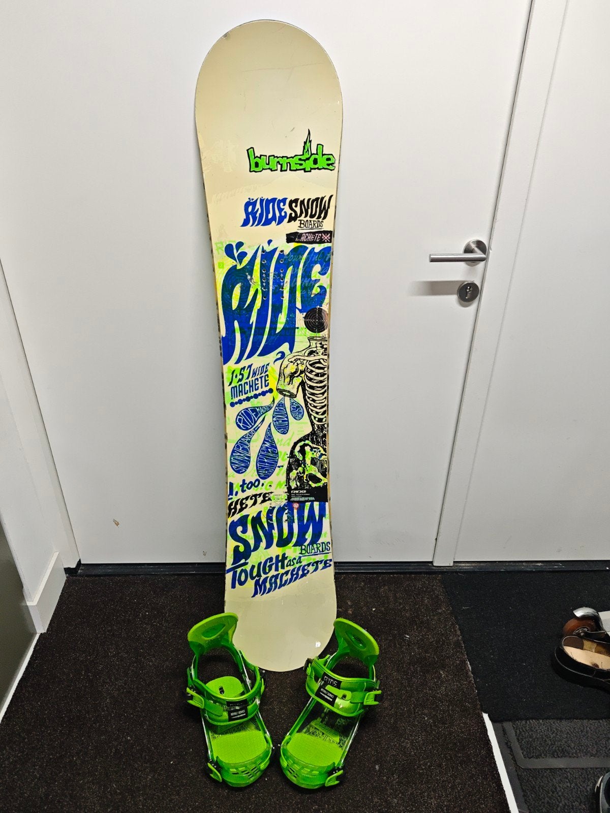 Ride Machete 155W + Ride Bindings – nette complete set!, Ophalen, Gebruikt, Bindingen