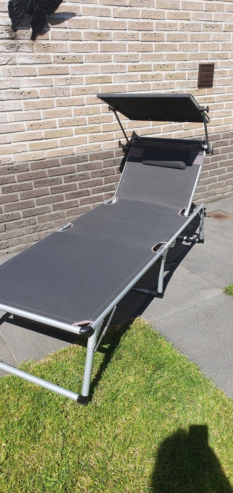 Zonneligbed, Ophalen, Gebruikt, Metaal, Verstelbaar