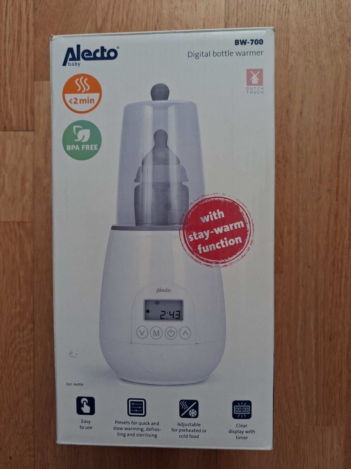 Alecto BW-700 Flessenwarmer, Ophalen, Flessen- of potjesverwarmer, Alecto, BPA-vrij