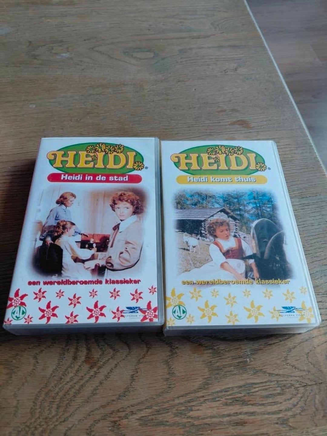 Heidi in de stad & Heidi komt thuis op Videoband., Cd's en Dvd's, Gebruikt, Alle leeftijden, Ophalen of Verzenden, Kinderprogramma of -film