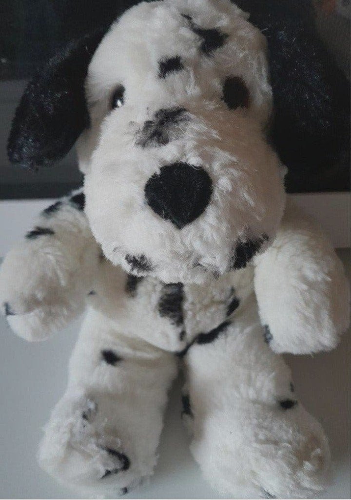 Dalmatiër knuffel hondje vintage, Verzenden, Hond, Zo goed als nieuw, Meerkleurig