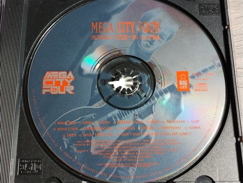 Mega City Four - Inspiringly Titled [The Live Album], Ophalen of Verzenden, Zo goed als nieuw, Poprock