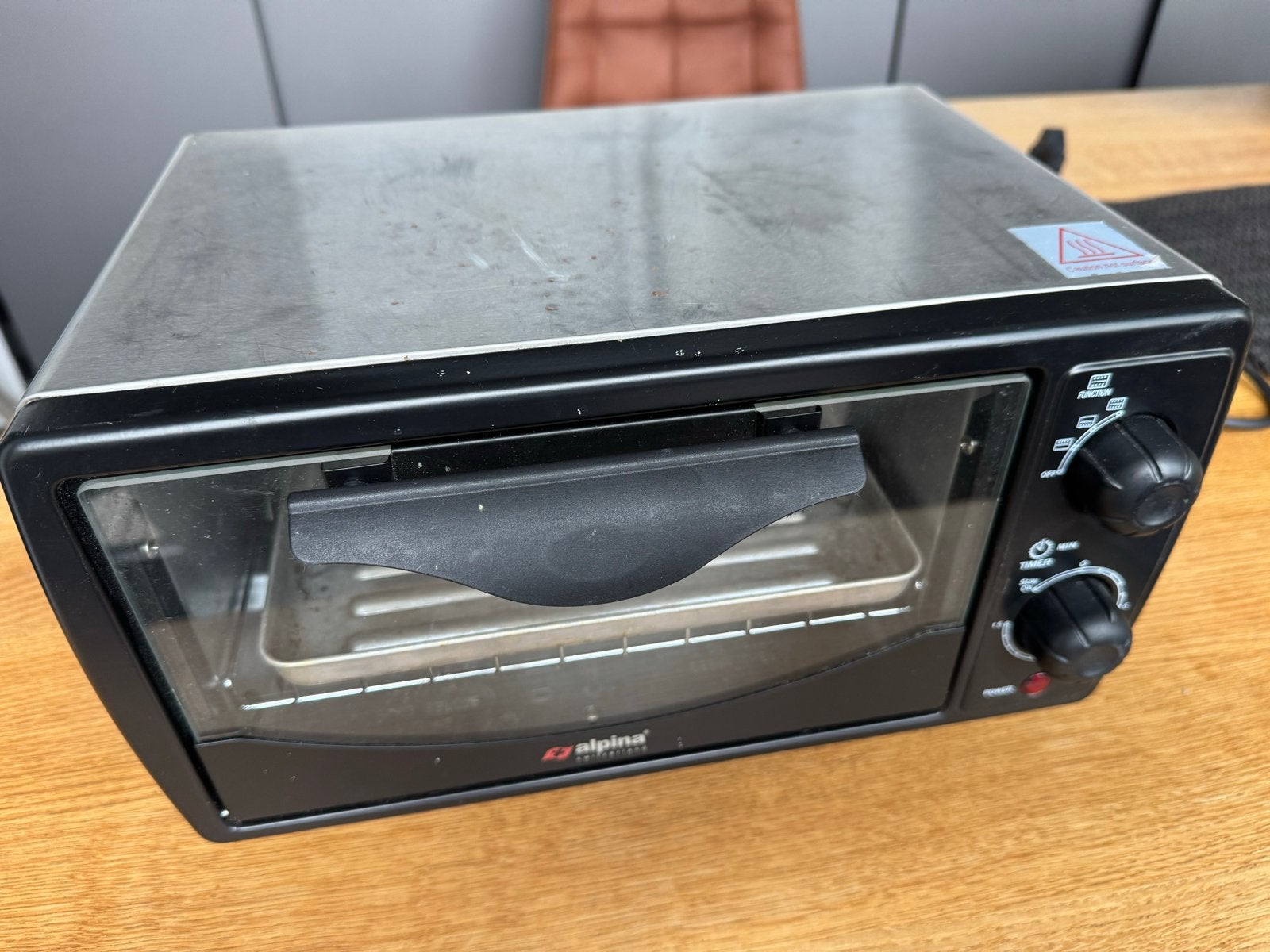 Alpina SF-7603 elektrische campingoven - 9 liter, gebruikt, Witgoed en Apparatuur, Ovens, Ophalen, Vrijstaand, Gebruikt, Campingoven