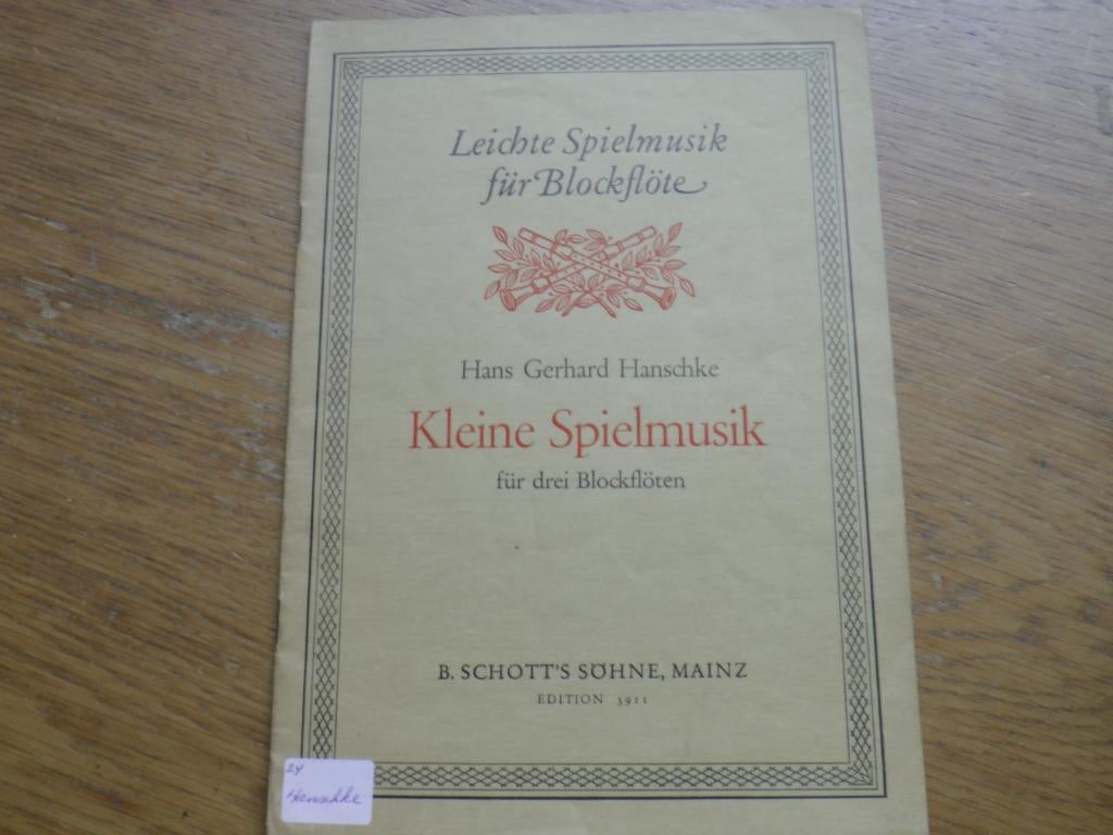 Gemakkelijke speelmuziek voor 3 blokfluiten, Gebruikt, Klassiek, Ophalen of Verzenden, Blokfluit