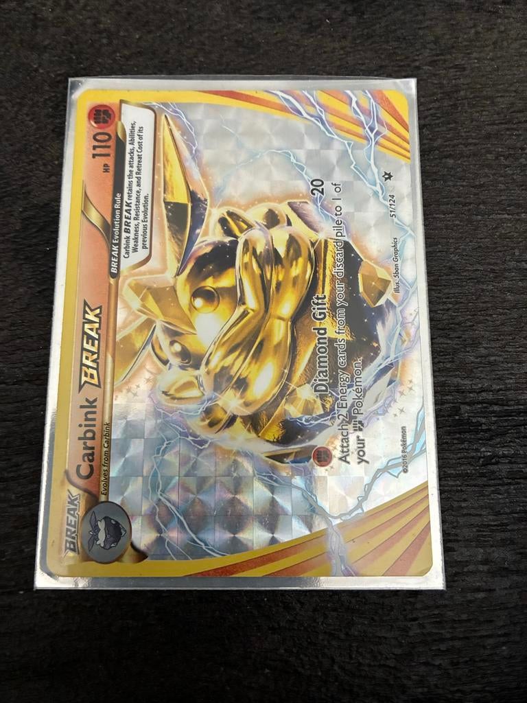 Carbink BREAK Pokémon Kaart (51/124) - Zo goed als nieuw, Ophalen of Verzenden, Zo goed als nieuw