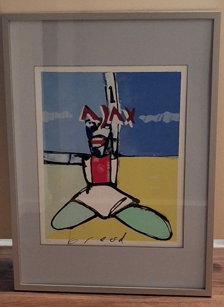 Zeefdruk Herman Brood "AJAX", Antiek en Kunst, Ophalen of Verzenden