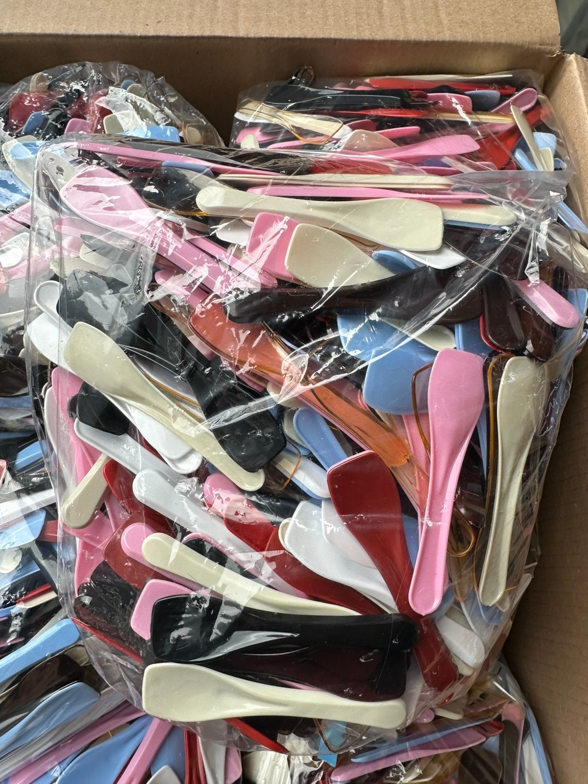 Plastic IJslepels Wegwerp  Mix Kleur, Ophalen of Verzenden, Nieuw, Kunststof
