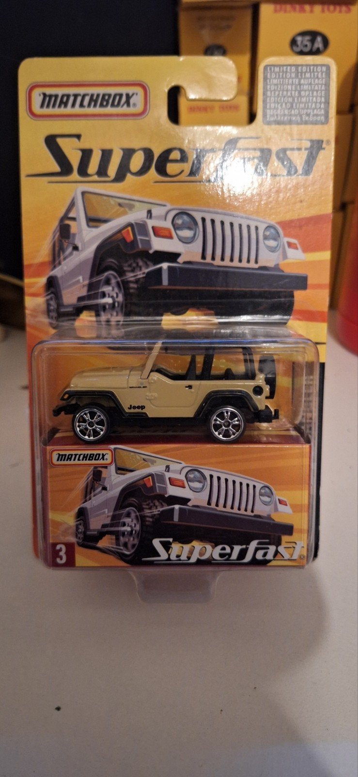 Matchbox Superfast Jeep Wrangler - Limited Edition, Ophalen of Verzenden, Nieuw, Auto