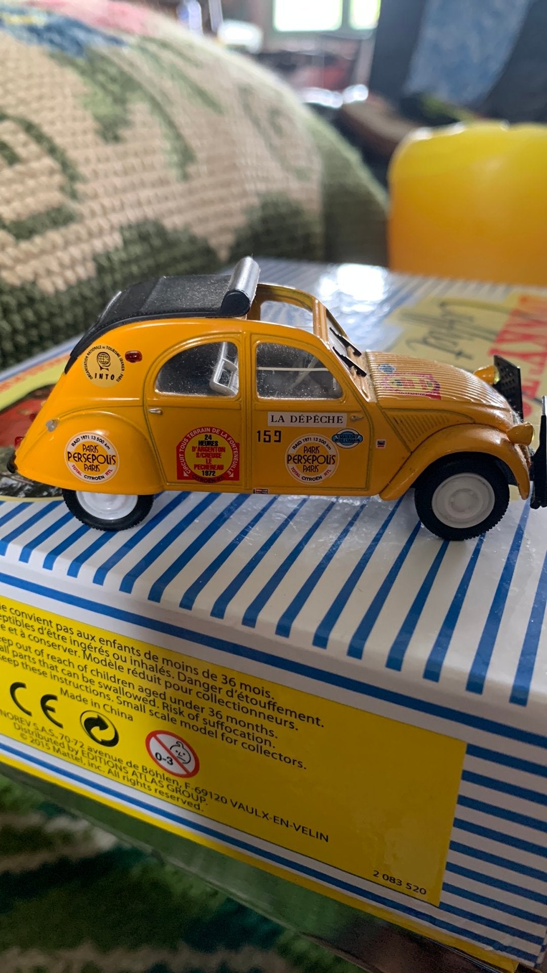 Citroën 2cv raid. Norev. Staal., Ophalen of Verzenden, Zo goed als nieuw, Overige merken