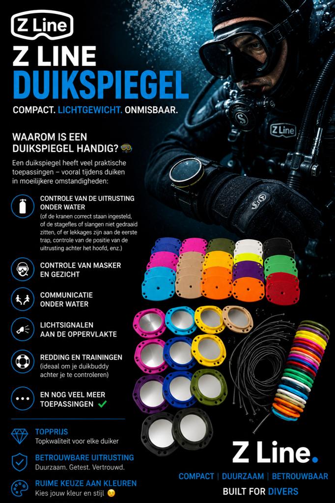 Z Line DuikSpiegel, 6214xj, Overige typen, Nieuw, Ophalen of Verzenden