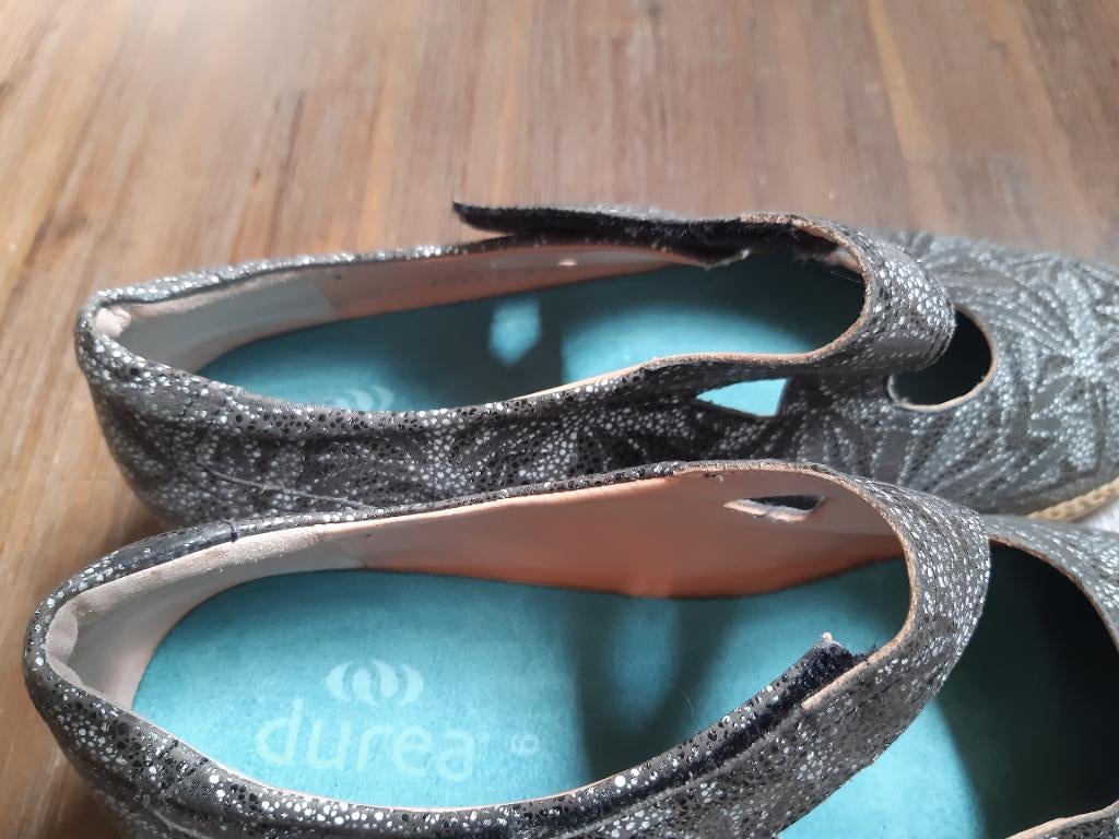 DUREA LEREN DAMES SCHOENEN MAAT 6 BREEDTE K, Kleding | Dames, Schoenen, Durea, Schoenen met lage hakken, Zwart, Ophalen of Verzenden