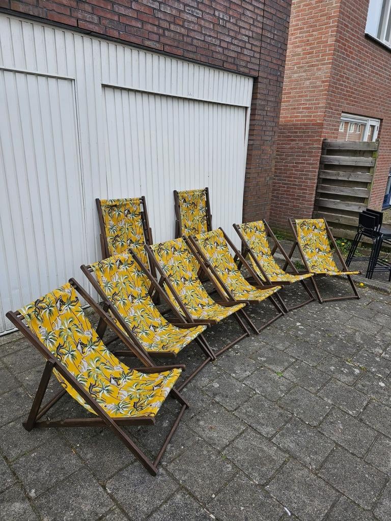Houten tuin/lounge stoel, Ophalen of Verzenden, Nieuw, Hout, Inklapbaar