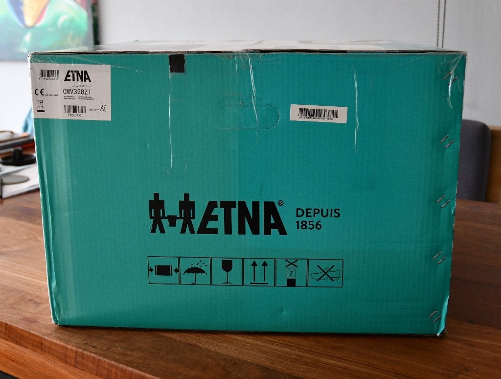 ETNA CMV3 28ZT combi-magnetron zwart zo goed als nieuwoven, Witgoed en Apparatuur, Magnetrons, Ophalen, Combimagnetron, Crisp
